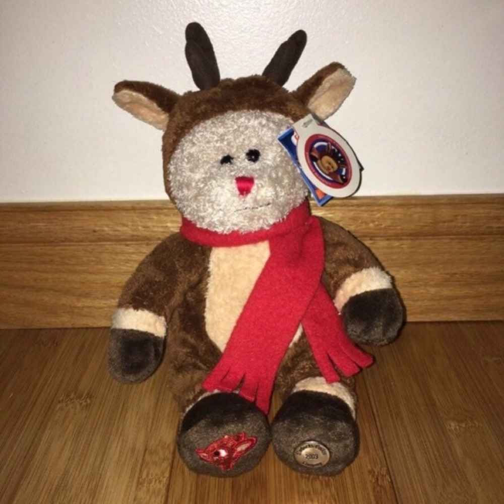 NWT Starbucks Bearista Rudolph the Red Nose Reindeer Plush